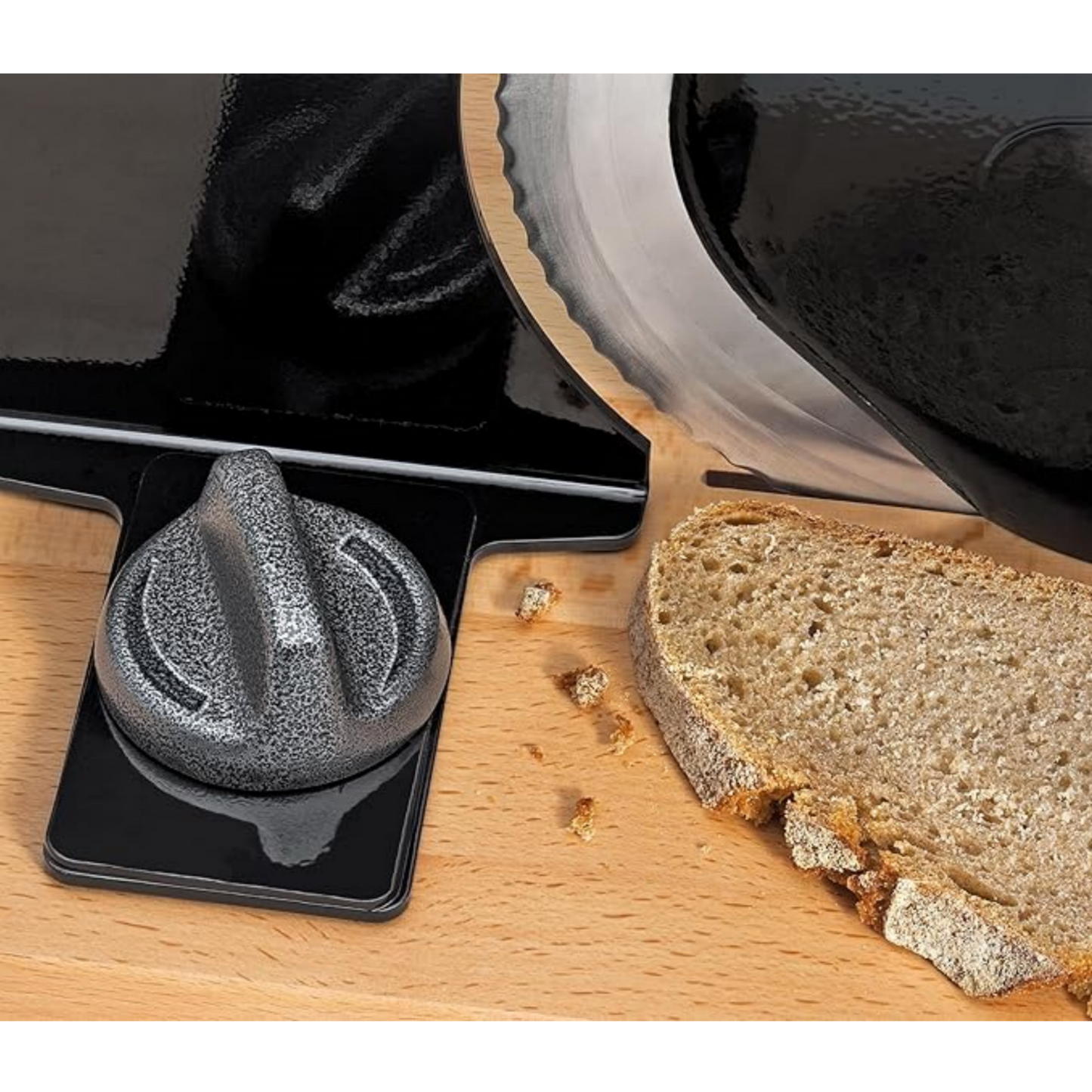 Manual Bread Slicer, Classic Hand Crank Home Bread Slicer